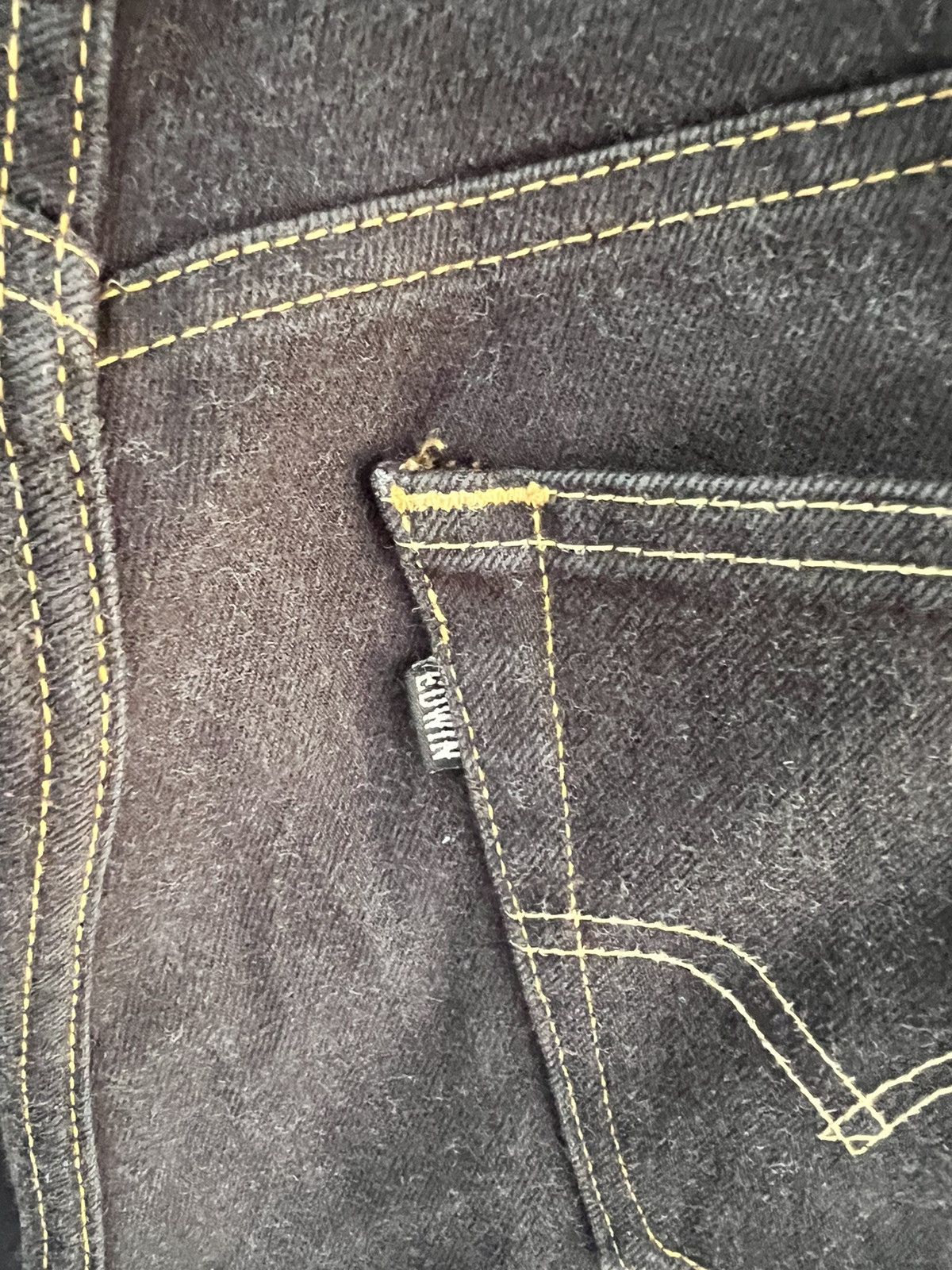 Edwin 🔥Vintage Edwin Distressed Denim Size US 32 / EU 48 - 10 Thumbnail