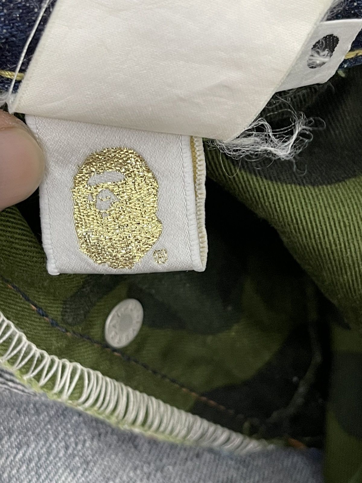 Bape Bapesta Jeans Denim Bathing Ape Nigo Japan Regular 2🟦6 Size US 38 / EU 54 - 23 Thumbnail