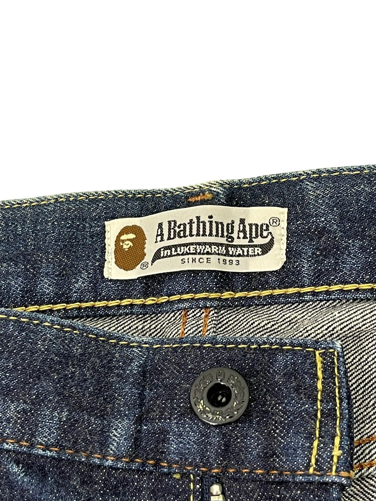 Bape Bapesta Jeans Denim Bathing Ape Nigo Japan Regular 2🟦6 Size US 38 / EU 54 - 19 Thumbnail