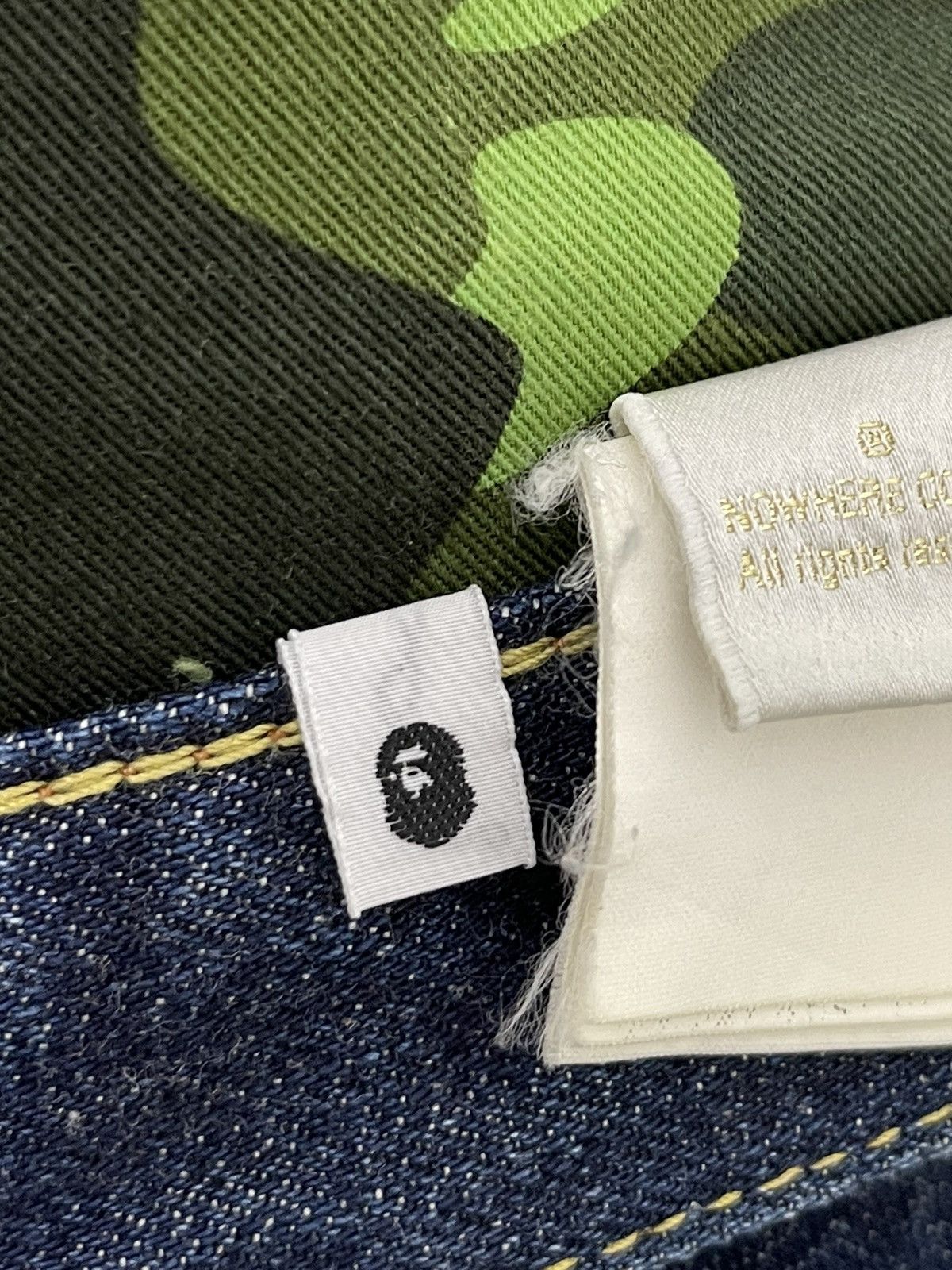 Bape Bapesta Jeans Denim Bathing Ape Nigo Japan Regular 2🟦6 Size US 38 / EU 54 - 22 Thumbnail