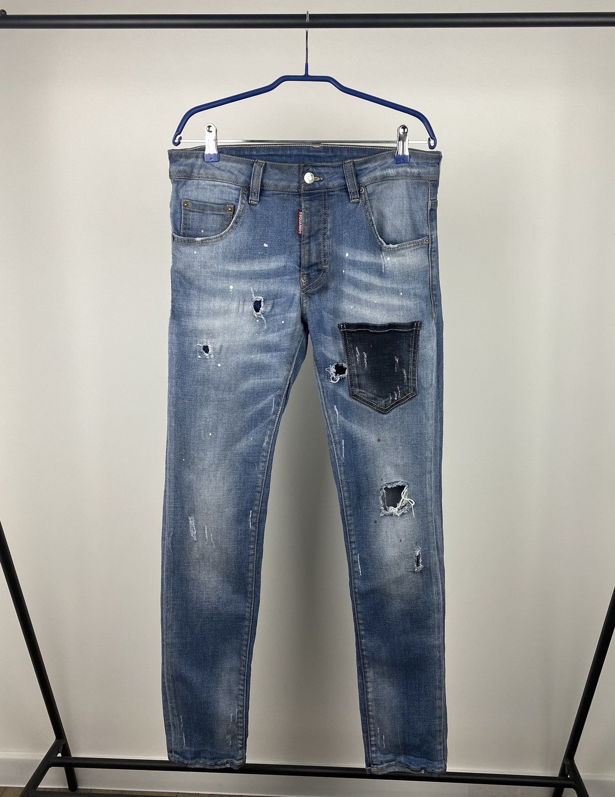 Dsquared2 distressed design skinny jeans y2k