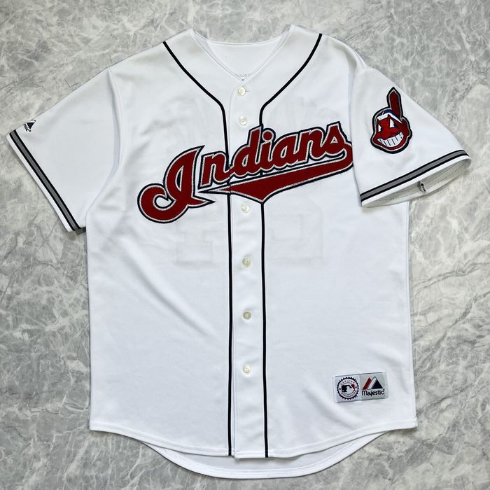 Vintage #24 GRADY SIZEMORE Cleveland Indians MLB Majestic Jersey YL