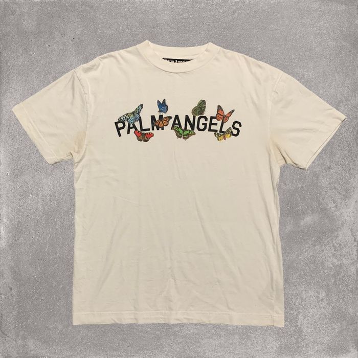 Palm angels butterfly sales t shirt white