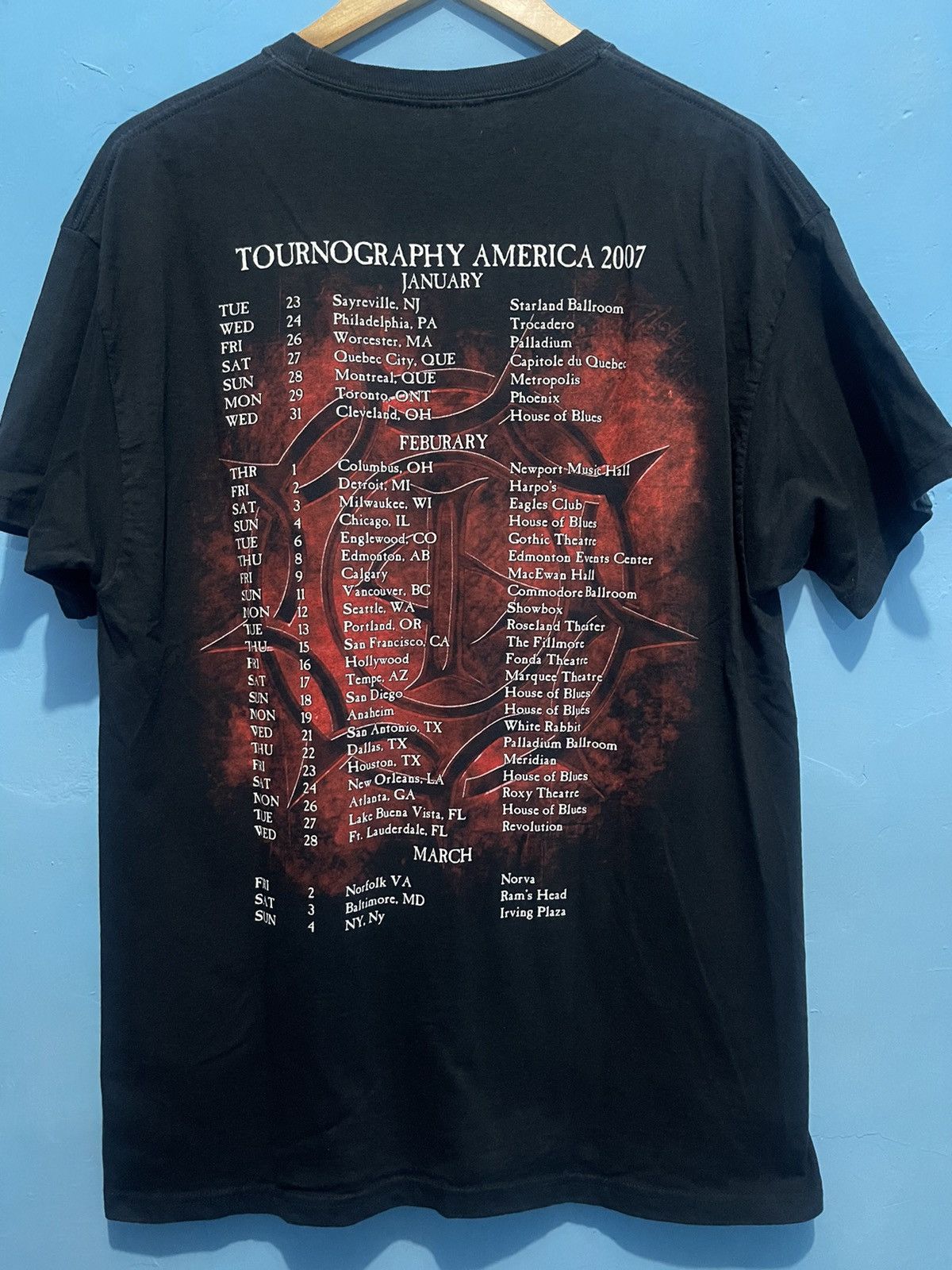 Band Tees Cradle Of Filth Marduk Theatre of Tragedy Samael Darkthrone Size US L / EU 52-54 / 3 - 6 Thumbnail