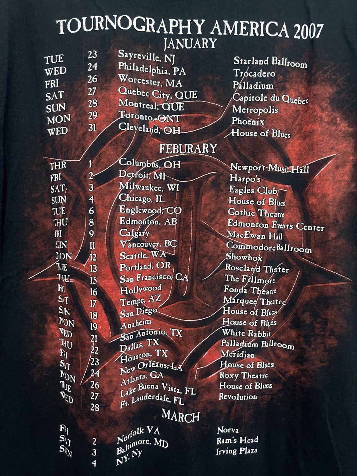 Band Tees Cradle Of Filth Marduk Theatre of Tragedy Samael Darkthrone Size US L / EU 52-54 / 3 - 9 Thumbnail