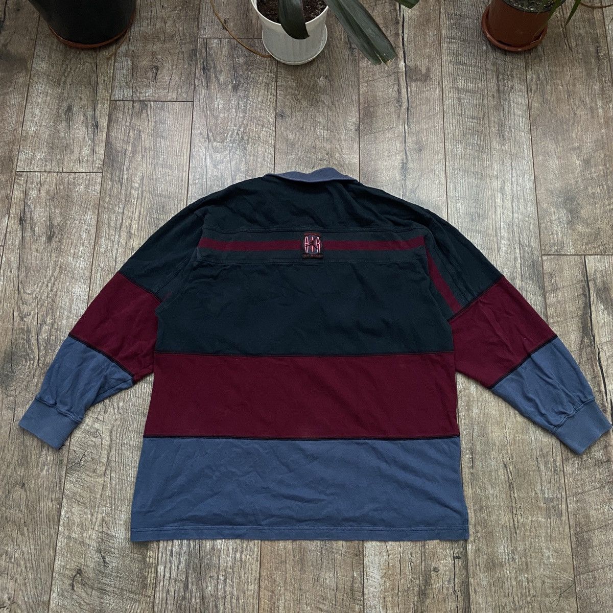 Jordan Brand 90s Nike Air Jordan 1/4 Zip Vintage Faded Long Sleeve Size US L / EU 52-54 / 3 - 1 Thumbnail