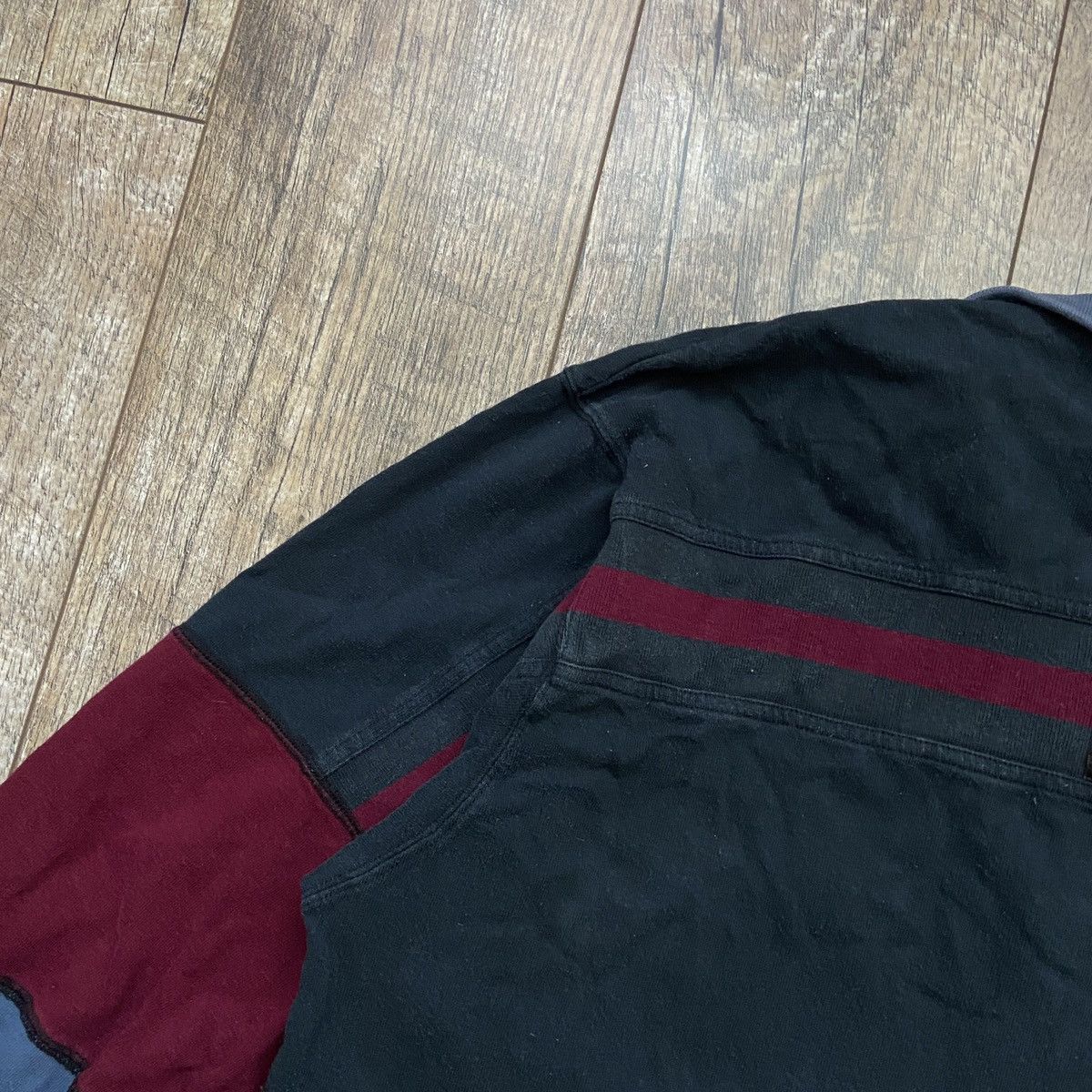 Jordan Brand 90s Nike Air Jordan 1/4 Zip Vintage Faded Long Sleeve Size US L / EU 52-54 / 3 - 14 Thumbnail