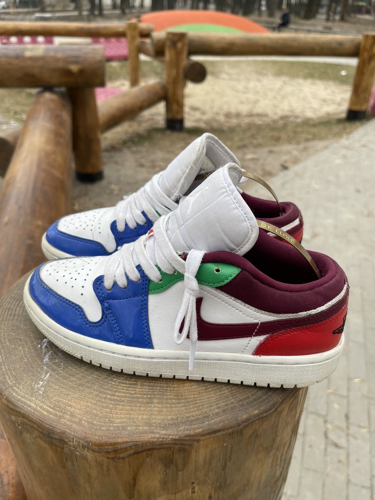 Jordan Brand × Nike Nike Jordan 1 low multicolour low sneakers Size US 5.5 / IT 35.5 - 4 Thumbnail