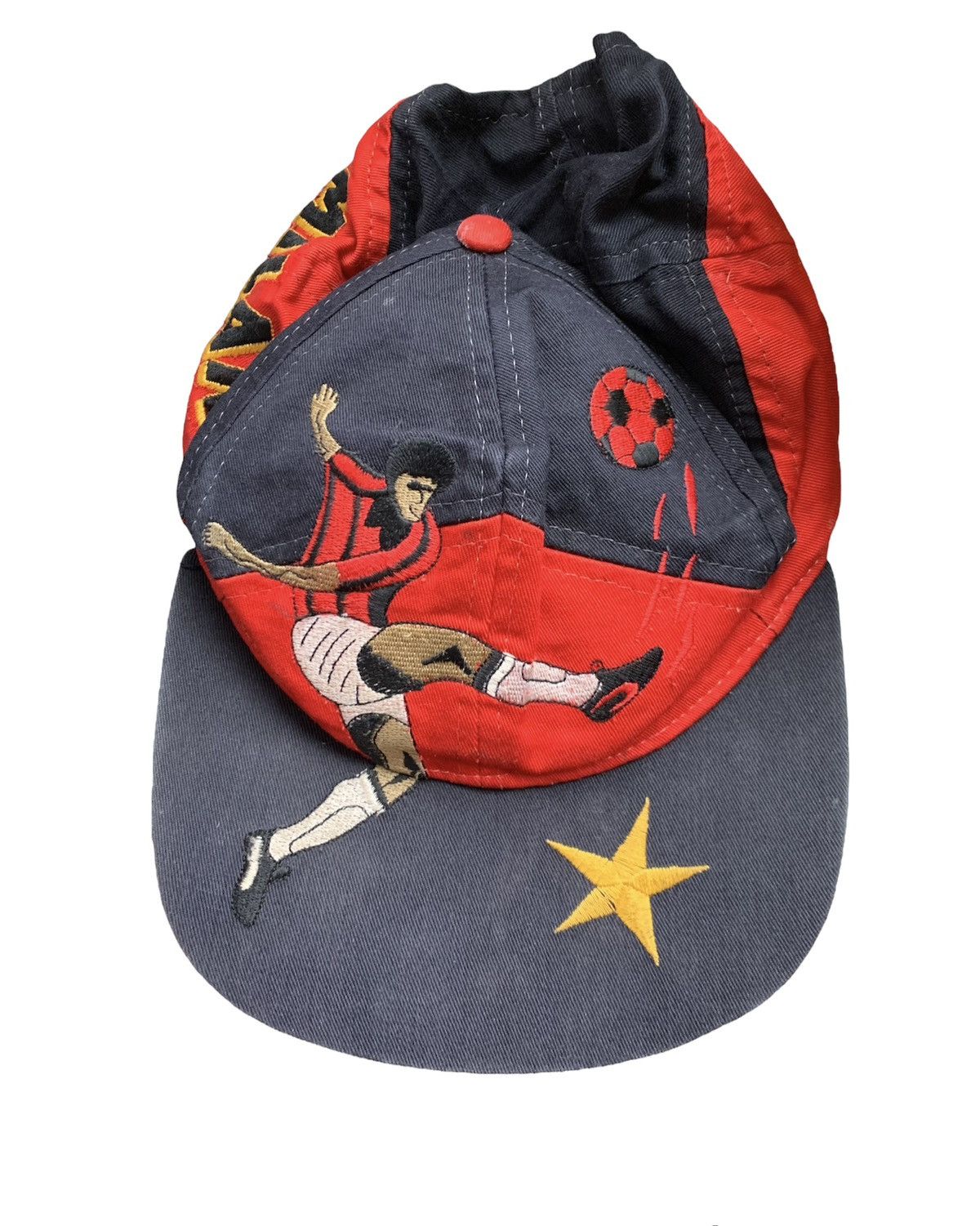 80's AC Milan Football club vintage embroidered cap rare