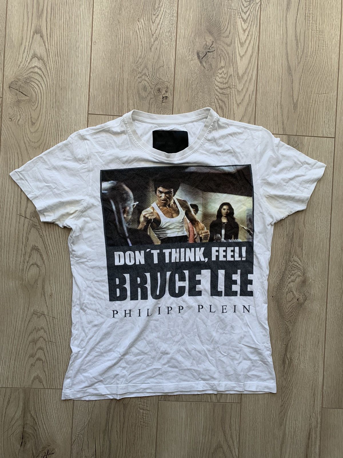 Bruce Lee Philipp Plein Philipp Plein ss14 Bruce lee little dragon white logo tee Grailed