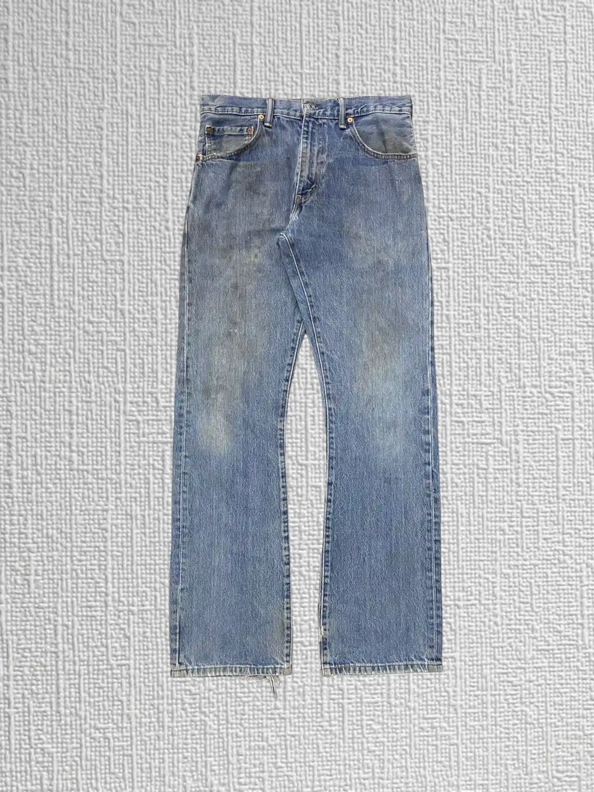 Vintage Levi’s 517 Flared Boot Cut Blank R Denim Dirt Jeans