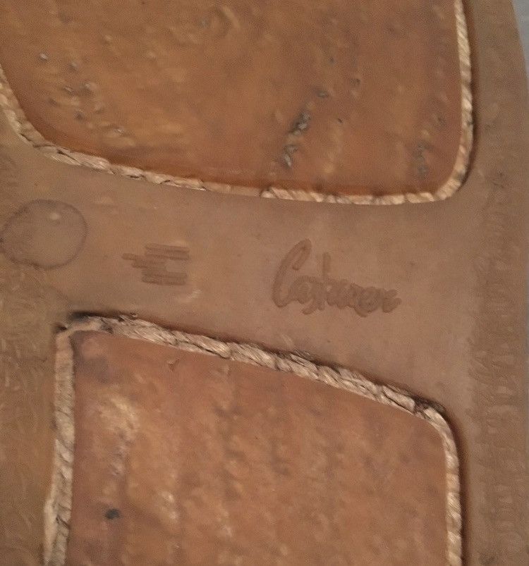 Jean Paul Gaultier Spring 1993 Canvas/Leather Ankle Wrap Platform Espadrilles Size US 10.5 / EU 43-44 - 7 Thumbnail