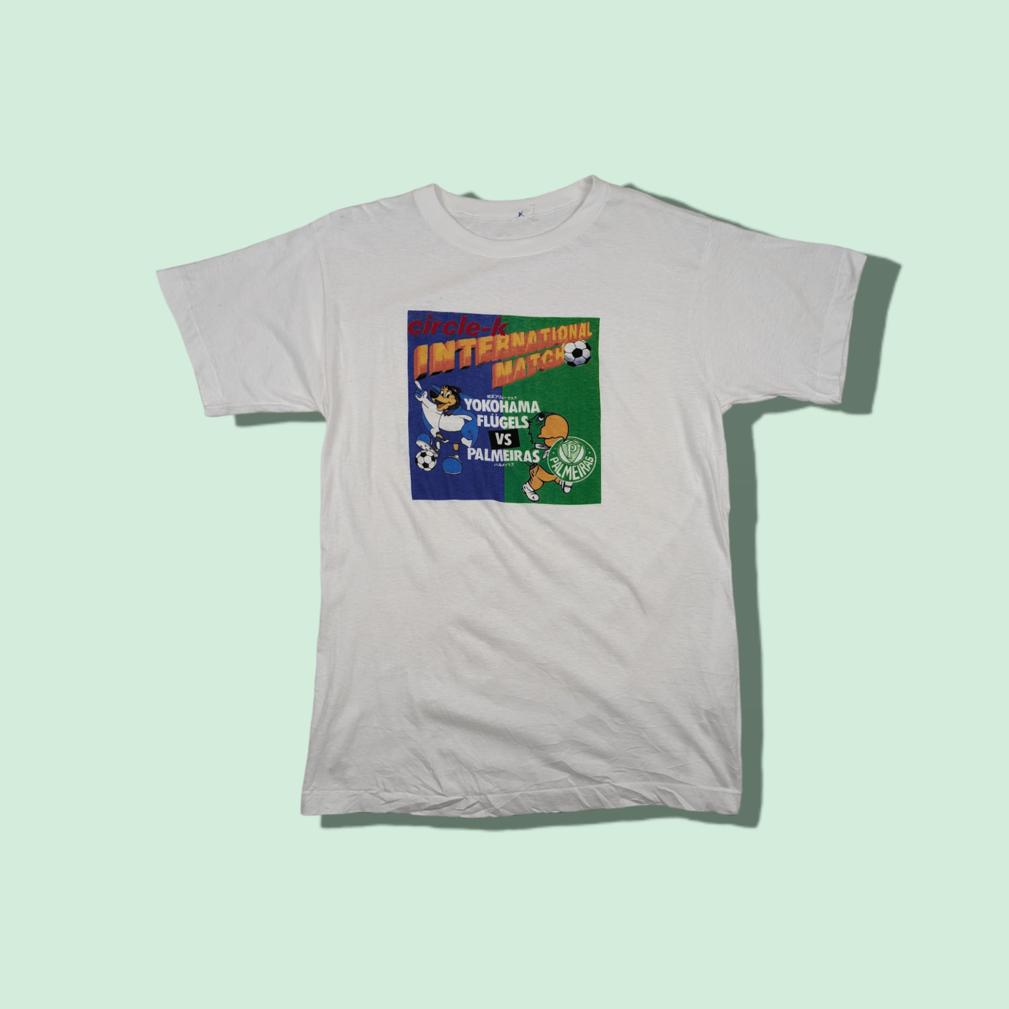 Vintage Vintage Circle K 1994 Yokohama Flügels vs. Palmeiras T-Shirt Size US S / EU 44-46 / 1 - 1 Thumbnail