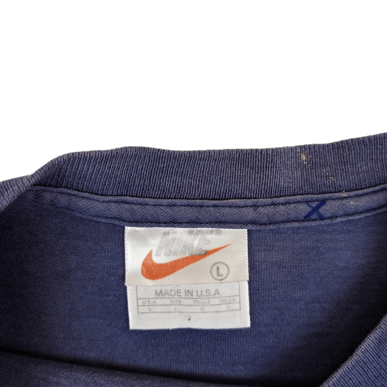 Nike Vintage 90's NIKE Spell Out Made In USA T-Shirt Size US L / EU 52-54 / 3 - 9 Thumbnail