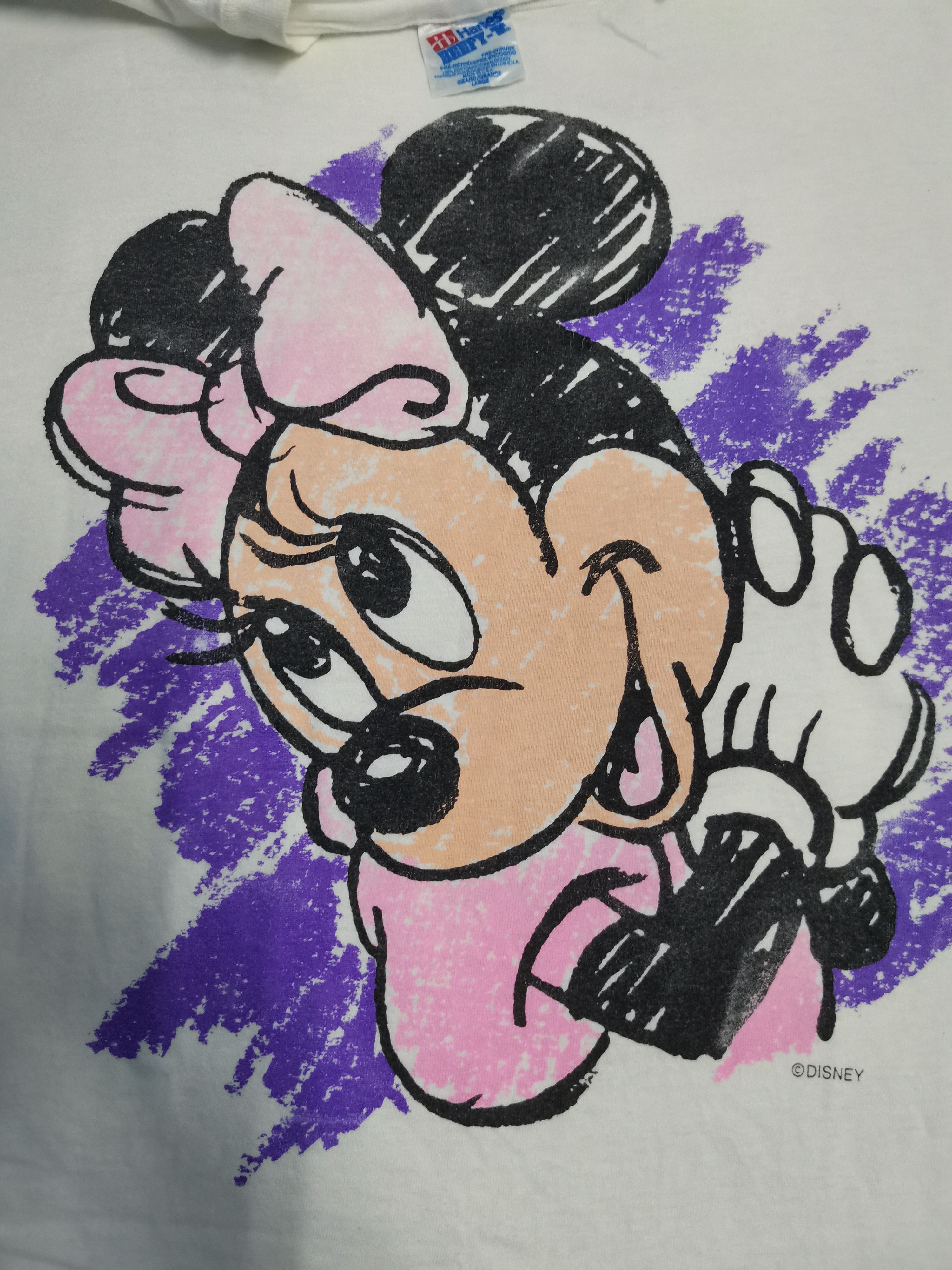 Disney Vintage Mickey Minnie Mouse Cartoons Tee Tazmania Disney Size US L / EU 52-54 / 3 - 1 Thumbnail