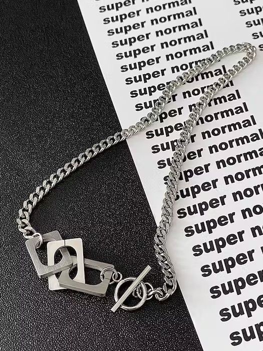 Jewelry Retro square necklace Size ONE SIZE - 3 Thumbnail