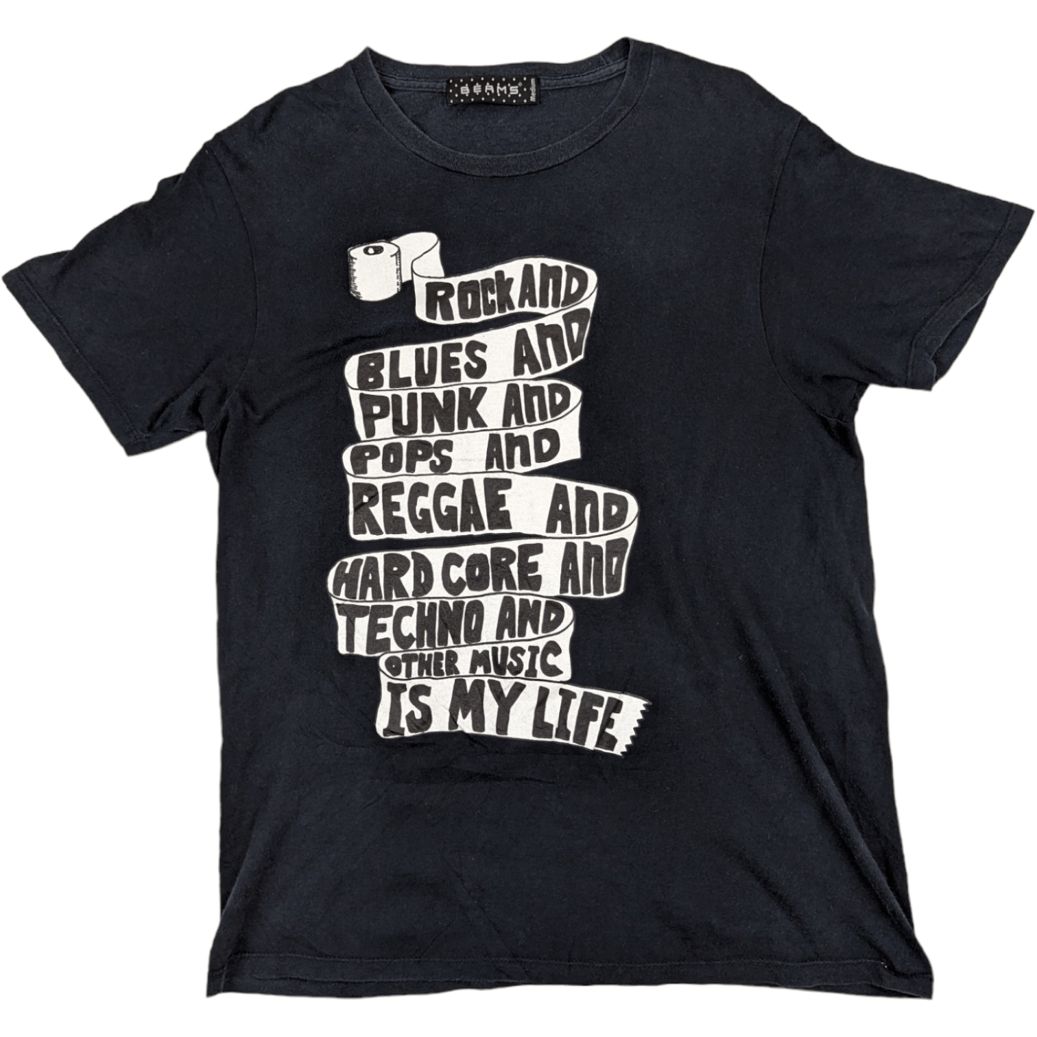 Beams Plus 2000's BEAMS Statement Tee Rock Punk Reggae T-Shirt Size US M / EU 48-50 / 2 - 2 Thumbnail