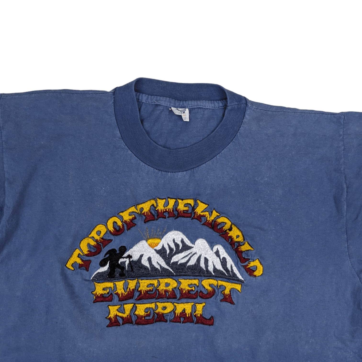 Vintage Vintage 90's MOUNT EVEREST Nepal Single Stitches T-Shirt Size US M / EU 48-50 / 2 - 4 Thumbnail