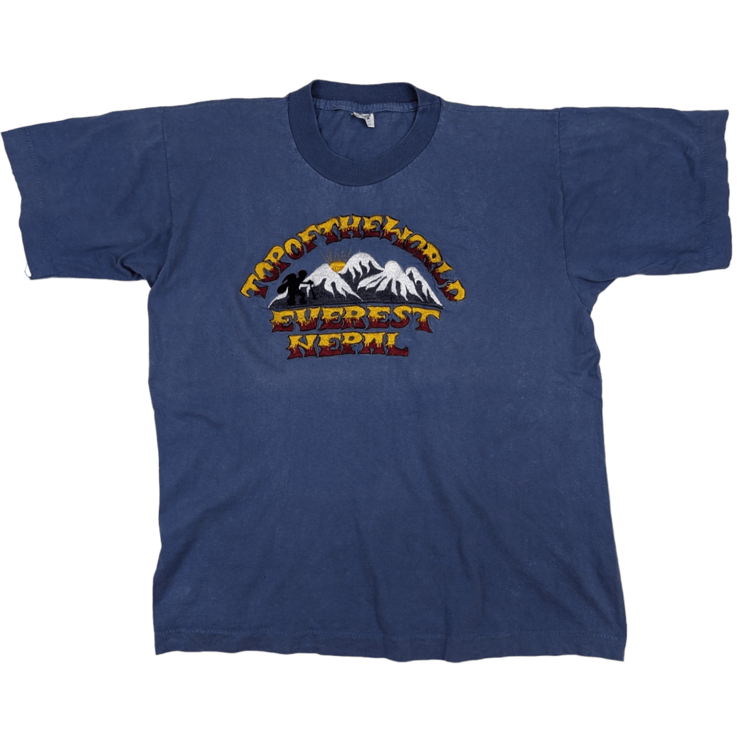Vintage Vintage 90's MOUNT EVEREST Nepal Single Stitches T-Shirt Size US M / EU 48-50 / 2 - 3 Thumbnail