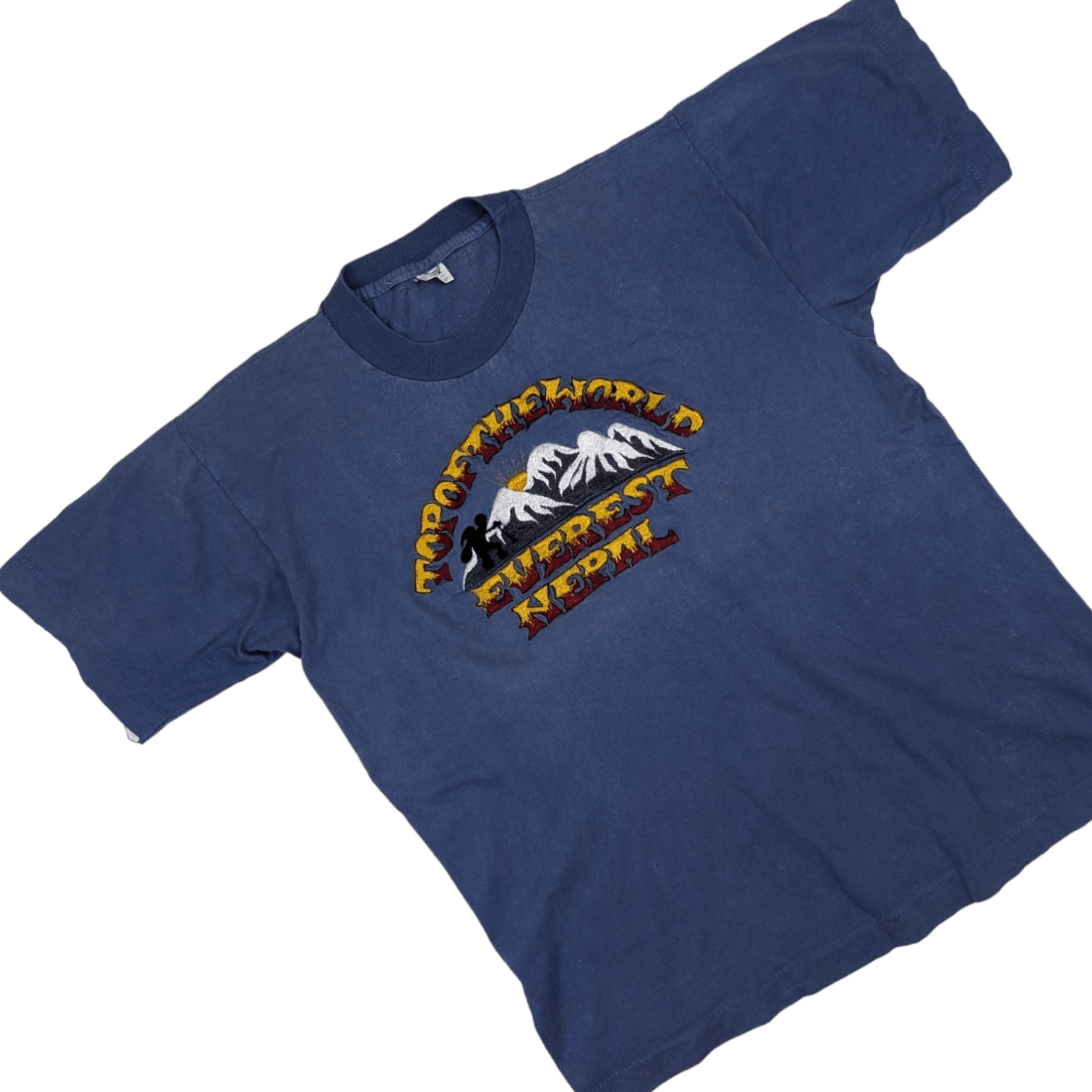 Vintage Vintage 90's MOUNT EVEREST Nepal Single Stitches T-Shirt Size US M / EU 48-50 / 2 - 2 Thumbnail