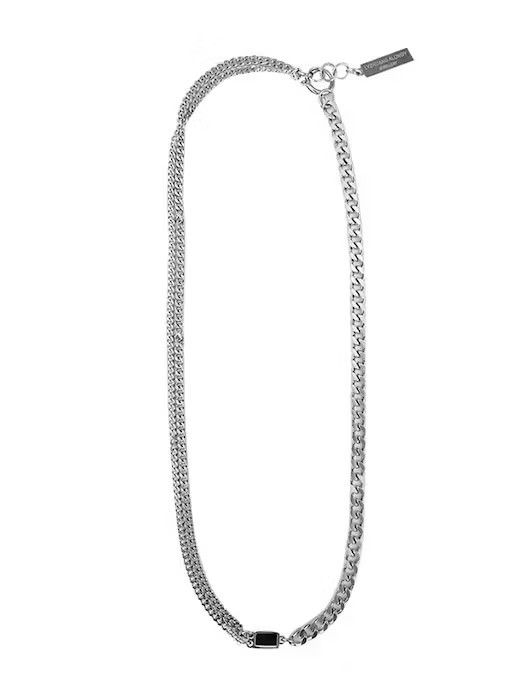 Designer × Vintage Vintage black diamond double face necklace Size ONE SIZE - 5 Thumbnail