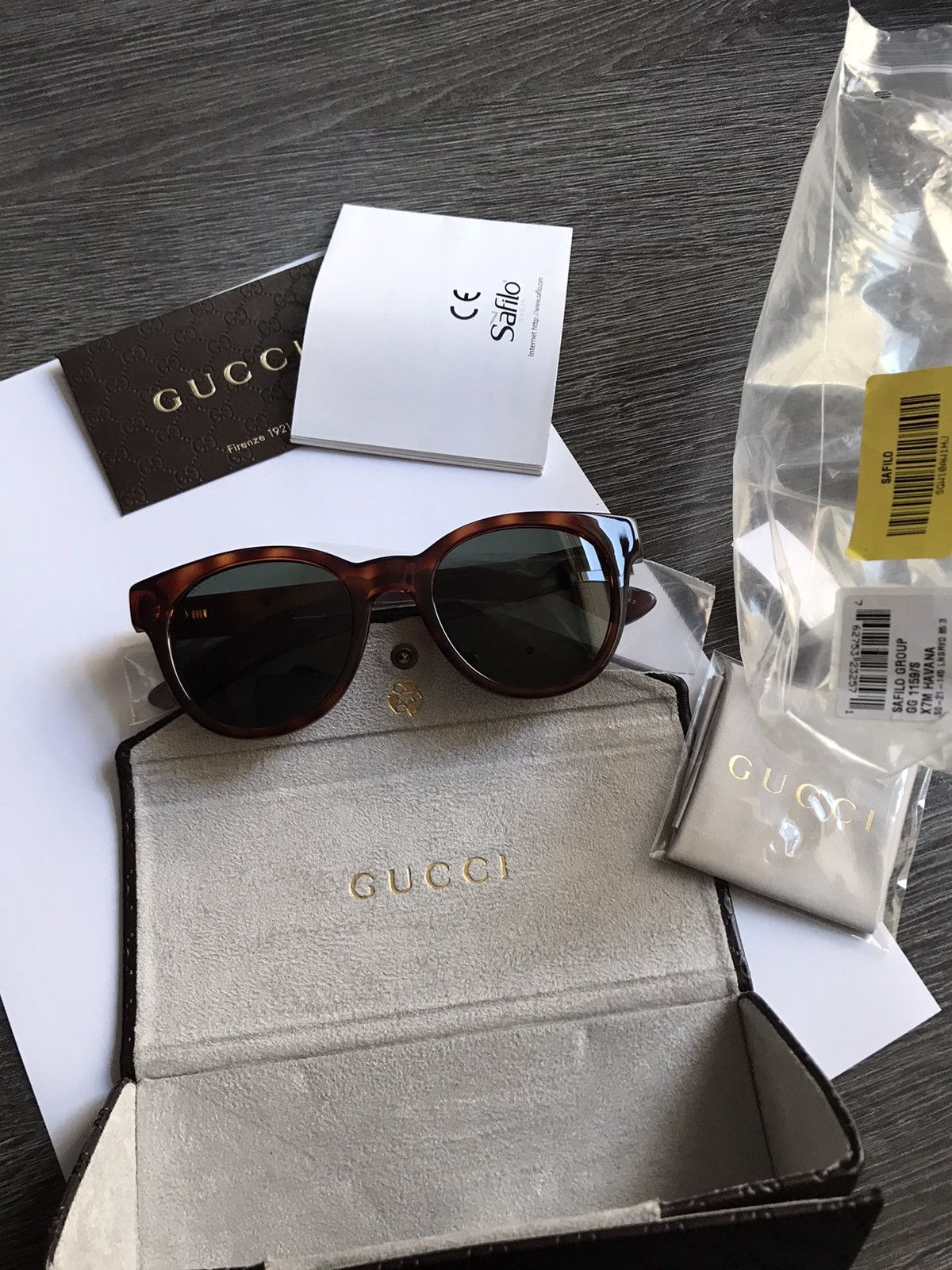 image of Gucci Sunglasses As New Worn 2-3 Times Maximum in Tortoise, Men's