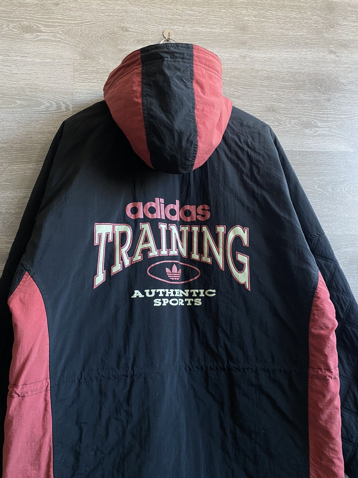 Adidas 90s Vintage ADIDAS Training Big Logo Hooded Jacket Size US M / EU 48-50 / 2 - 3 Thumbnail