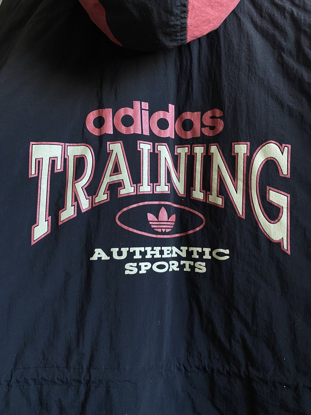 Adidas 90s Vintage ADIDAS Training Big Logo Hooded Jacket Size US M / EU 48-50 / 2 - 5 Thumbnail