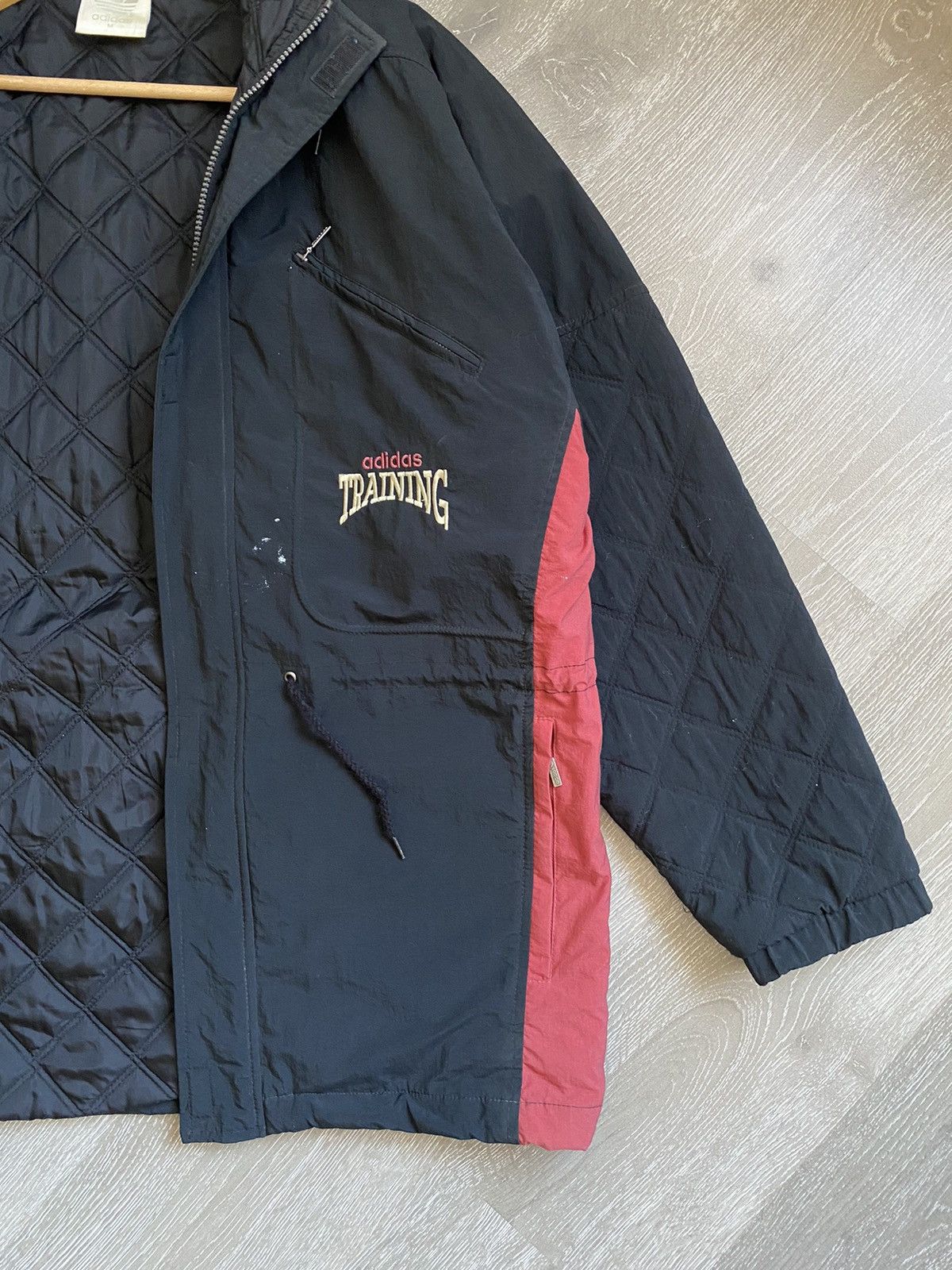 Adidas 90s Vintage ADIDAS Training Big Logo Hooded Jacket Size US M / EU 48-50 / 2 - 7 Thumbnail