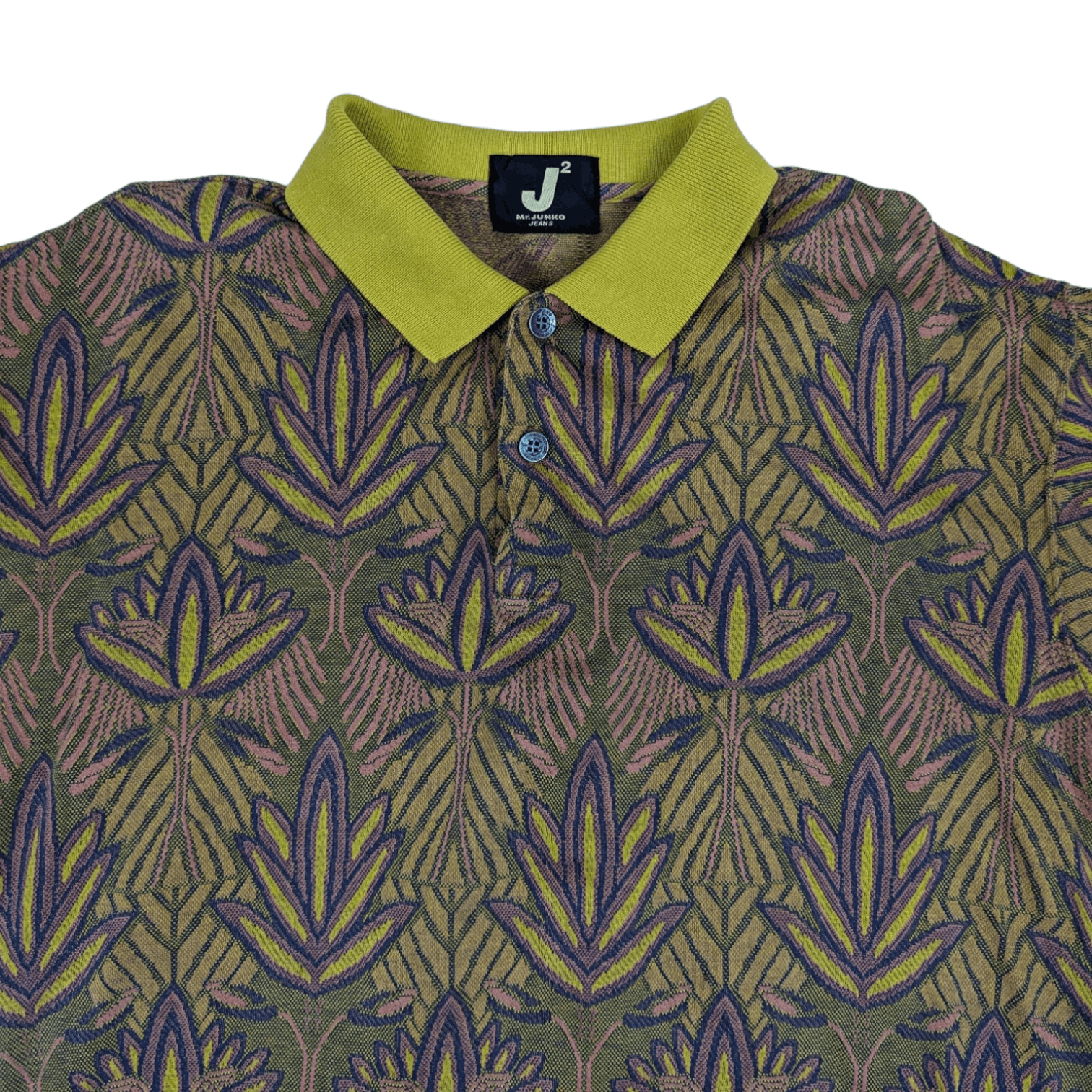 Mr. Junko MR JUNKO Marijuana Ganja Monogram Full Print Polo T-Shirt Size US XL / EU 56 / 4 - 4 Thumbnail