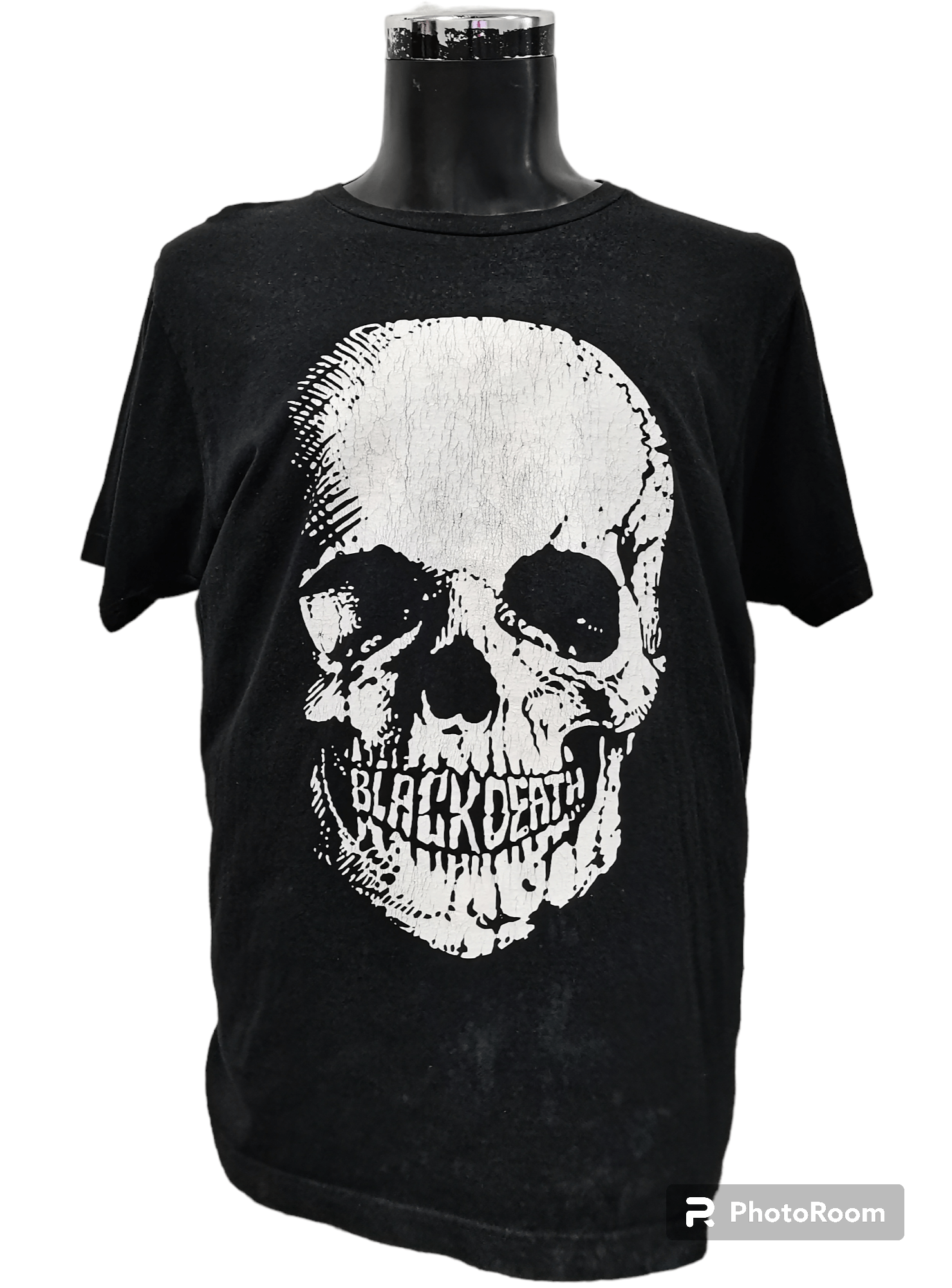 Band Tees × Vintage VINTAGE BLACK DEATH SKULL SHIRT Size US L / EU 52-54 / 3 - 1 Thumbnail