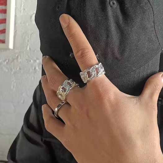 Designer × Vintage Retro punk ring Size ONE SIZE - 3 Thumbnail