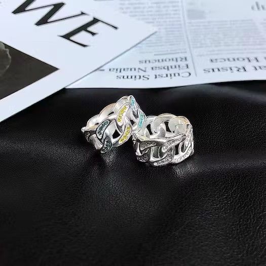 Designer × Vintage Retro punk ring Size ONE SIZE - 4 Thumbnail