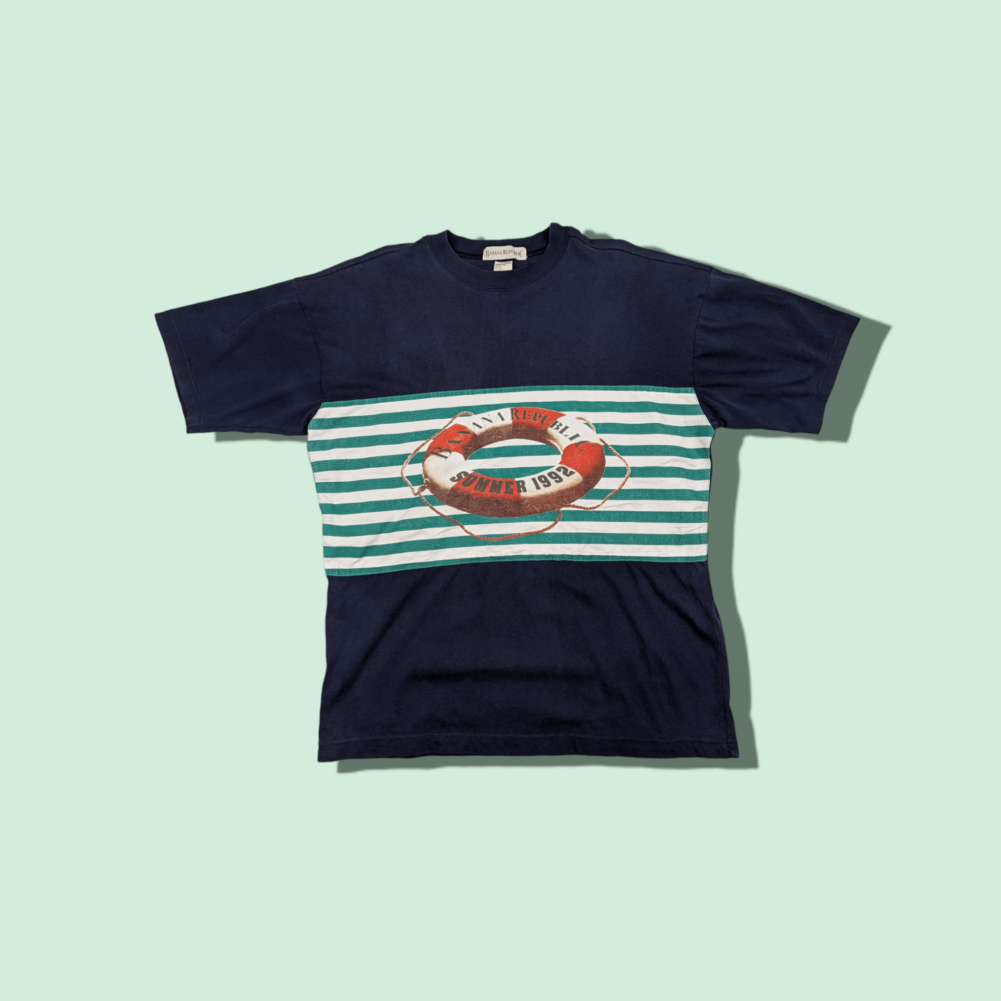 Banana Republic Vintage 90's BANANA REPUBLIC Summer 1992 T-Shirt Size US S / EU 44-46 / 1 - 1 Thumbnail