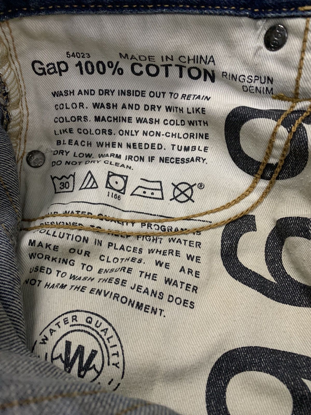 Gap Vintage Gap 1969 Mud Washed Clawmark Grunge Jeans Size US 29 - 18 Thumbnail