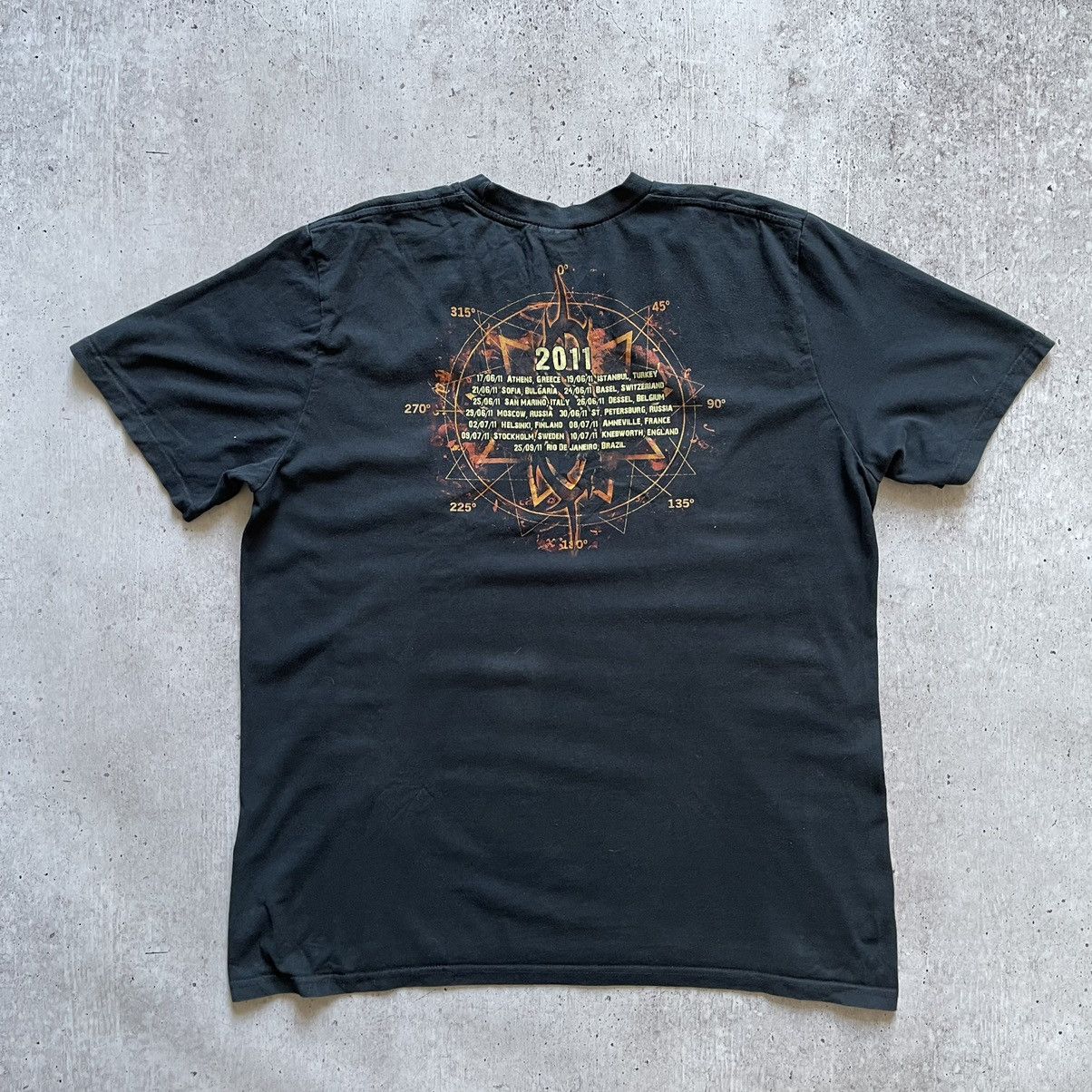 Band Tees Vintage Slipknot tshirt tour 2011 Size US XL / EU 56 / 4 - 7 Thumbnail