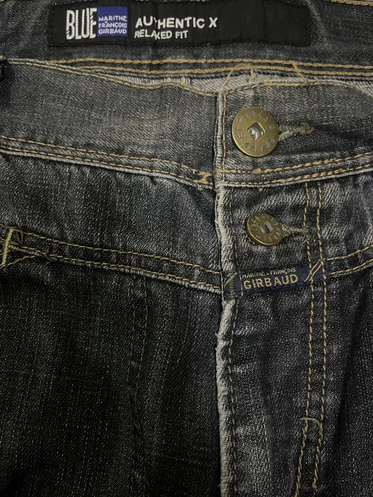 Marithe + Francois Girbaud Vintage Japanese MFG Marithe Francois Girbaud Baggy Jeans Size US 34 / EU 50 - 8 Thumbnail