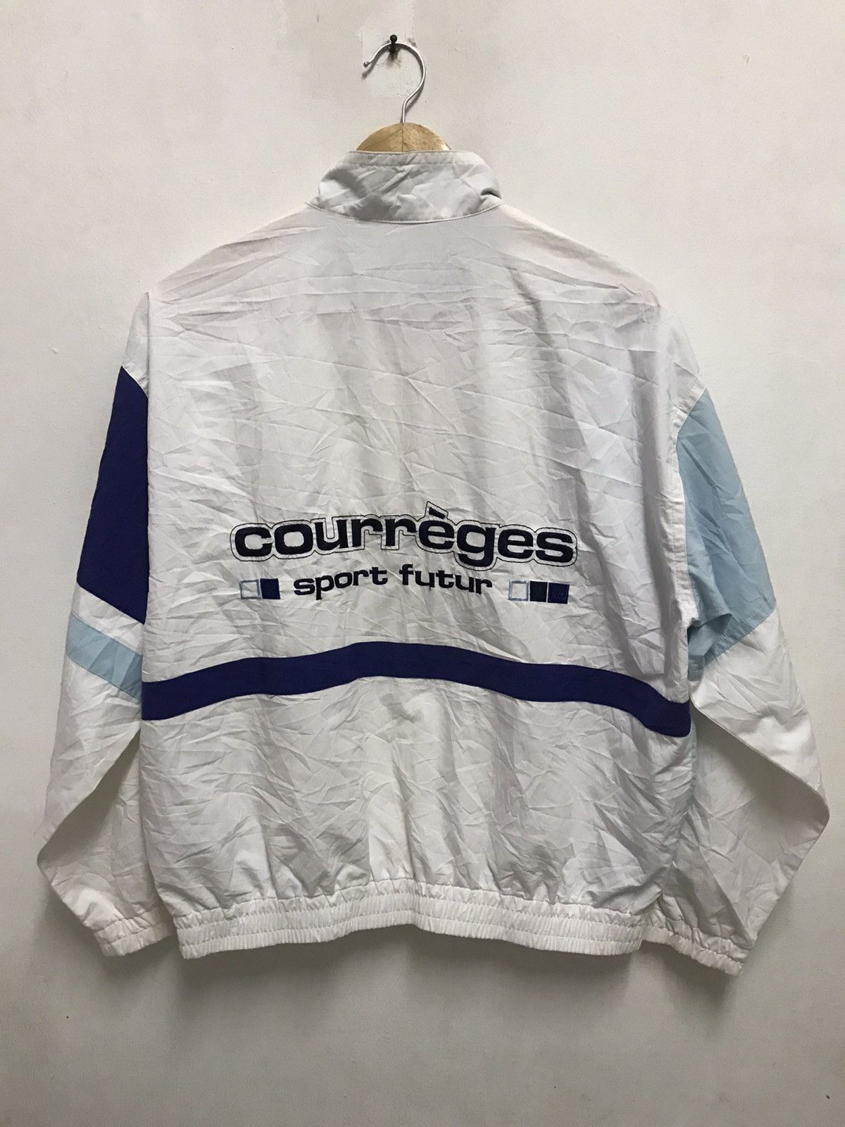 image of Courreges Sport Futur Spellout Light Jacket, Men's (Size Large)