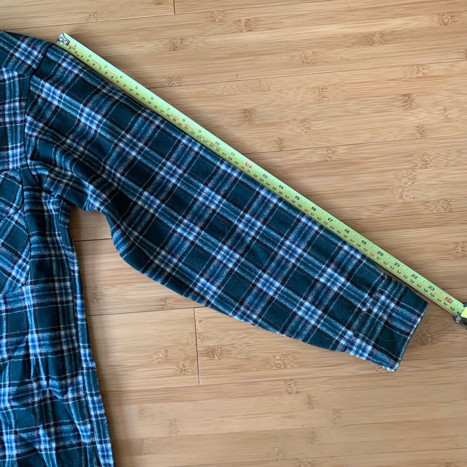 Pendleton 1960s Pendleton Board Shirt Grn Wool Loop Collar Flap Pocket Size US S / EU 44-46 / 1 - 10 Thumbnail