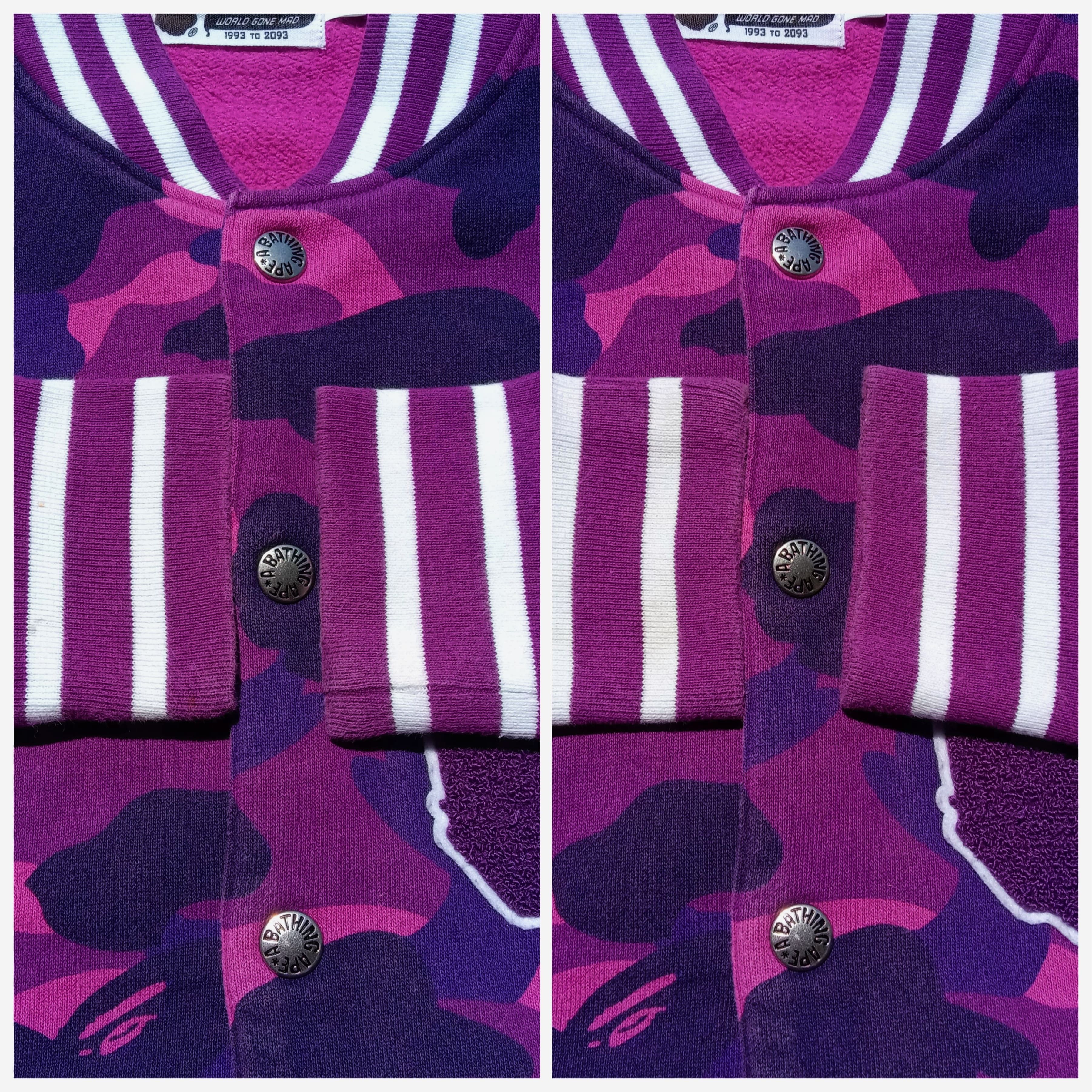 Bape Color Camo Sweat Varsity Jacket (2015) Size US S / EU 44-46 / 1 - 6 Thumbnail