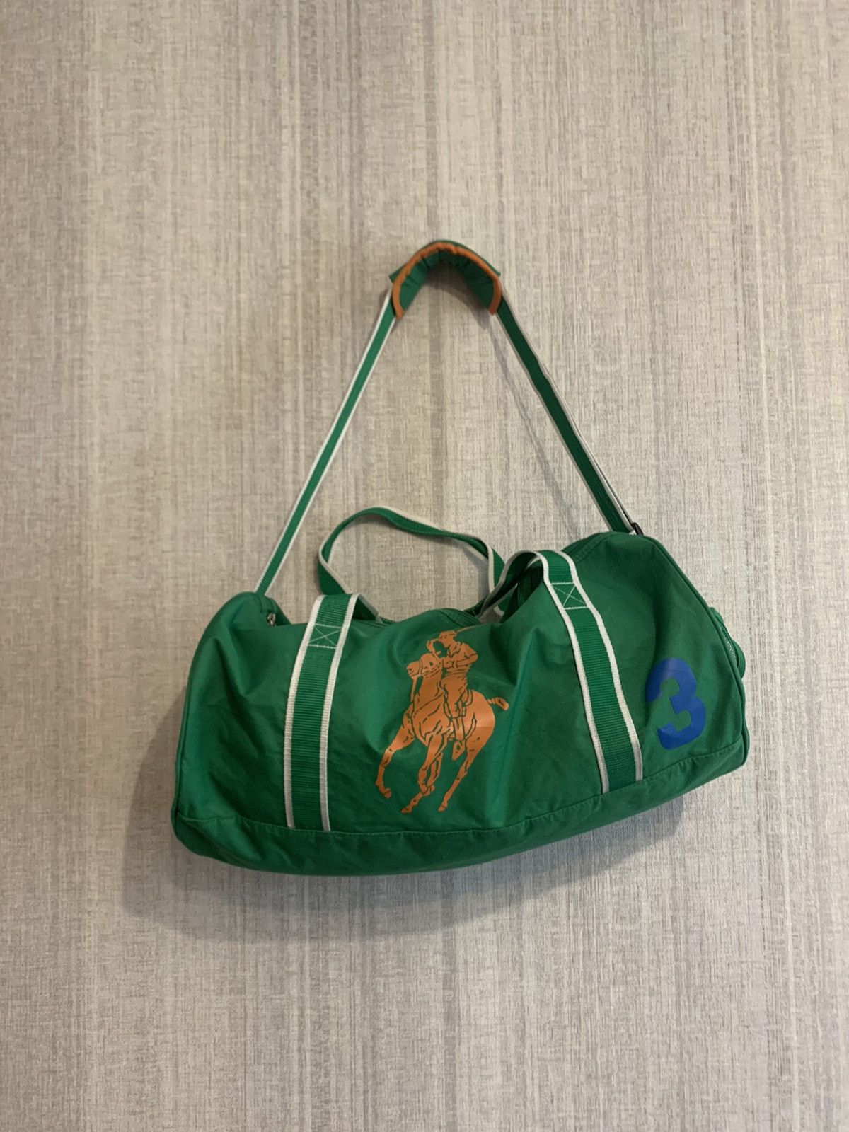 Green polo duffle bag on sale