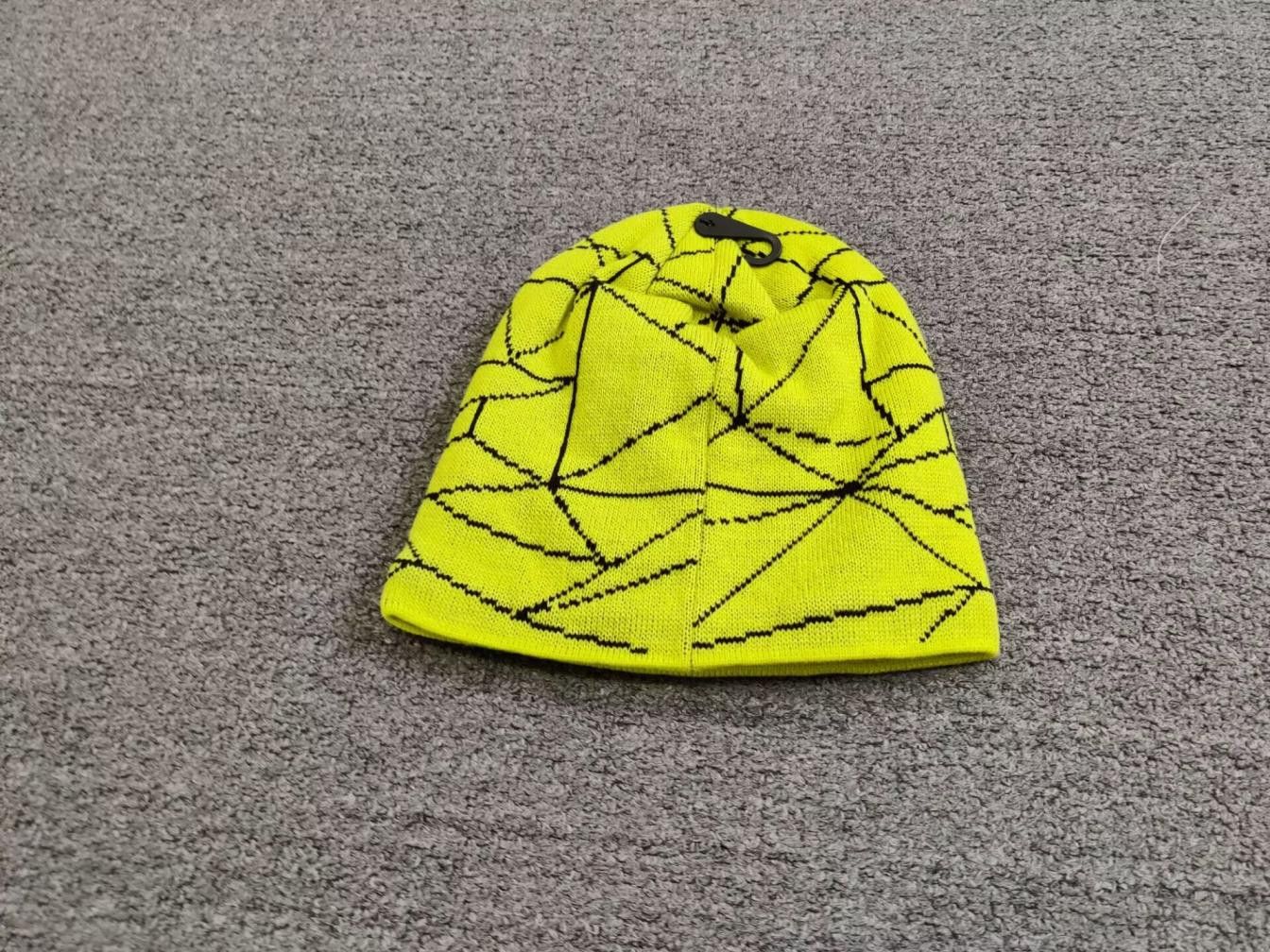Spyder Spyder Web Allover Graphics Knitted Fleece Beanie Hat Volt Size ONE SIZE - 3 Thumbnail