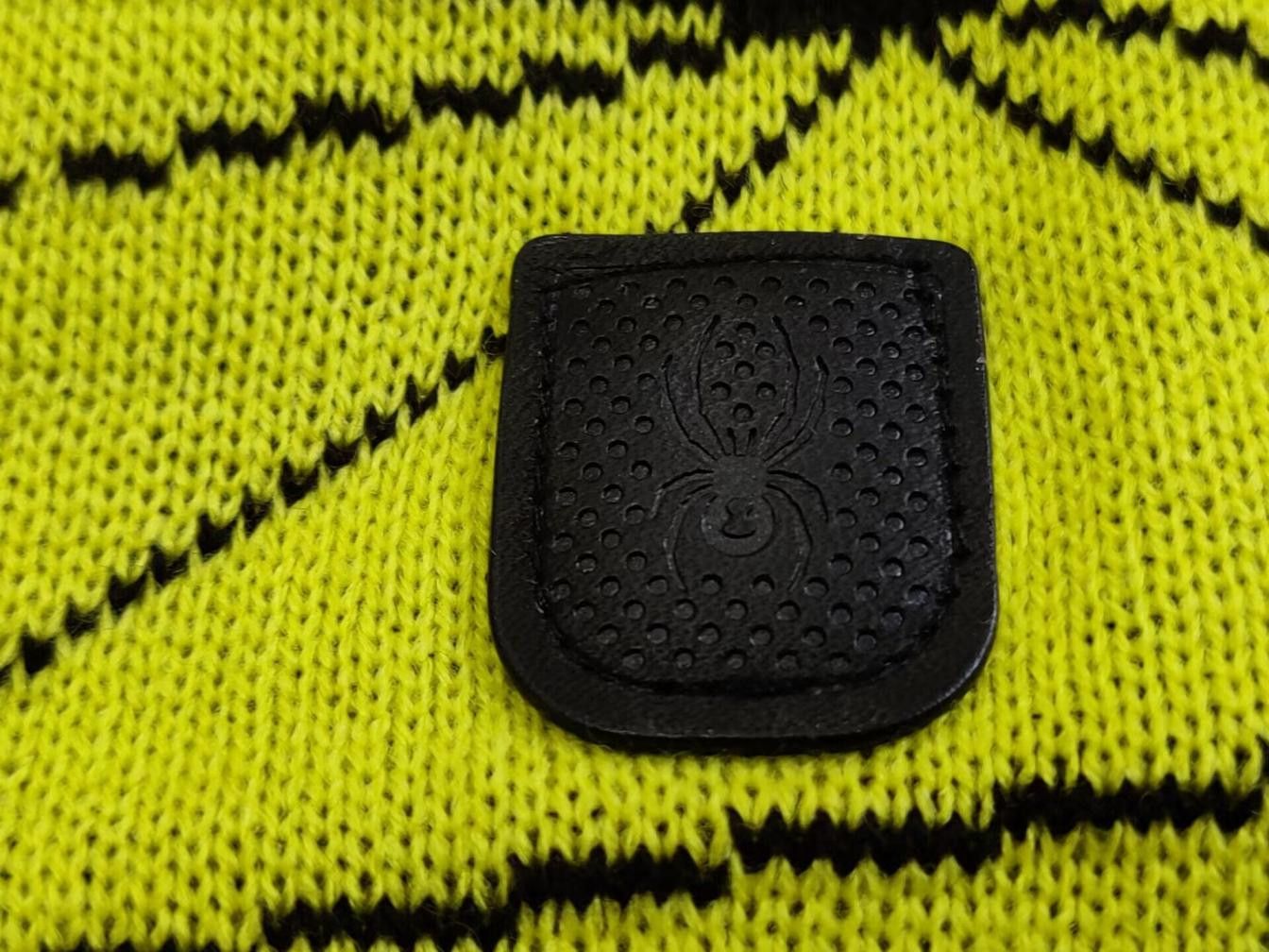 Spyder Spyder Web Allover Graphics Knitted Fleece Beanie Hat Volt Size ONE SIZE - 2 Thumbnail