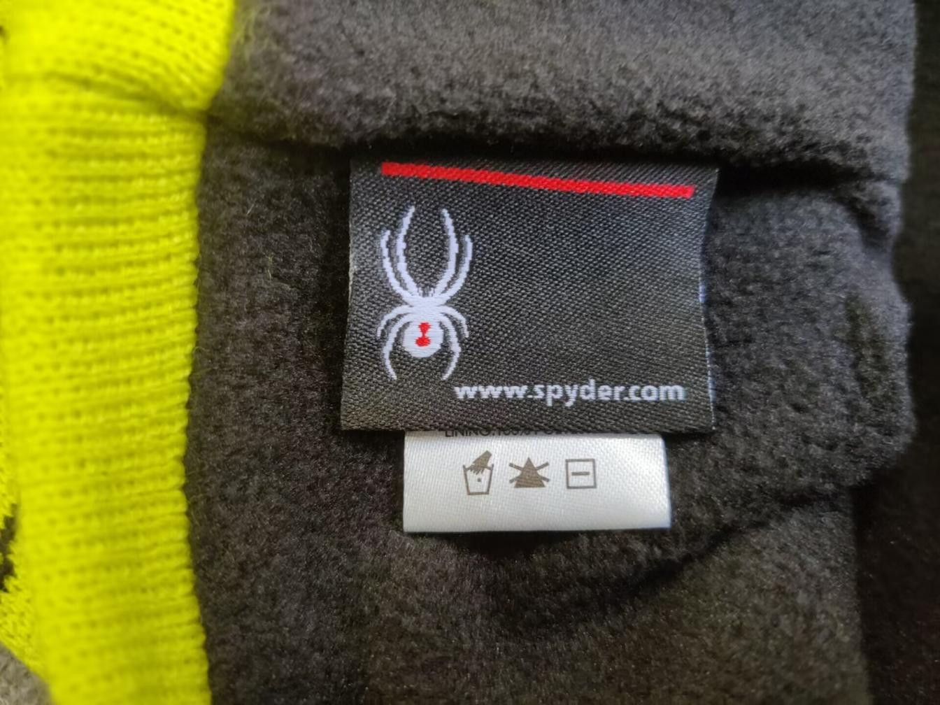 Spyder Spyder Web Allover Graphics Knitted Fleece Beanie Hat Volt Size ONE SIZE - 5 Thumbnail