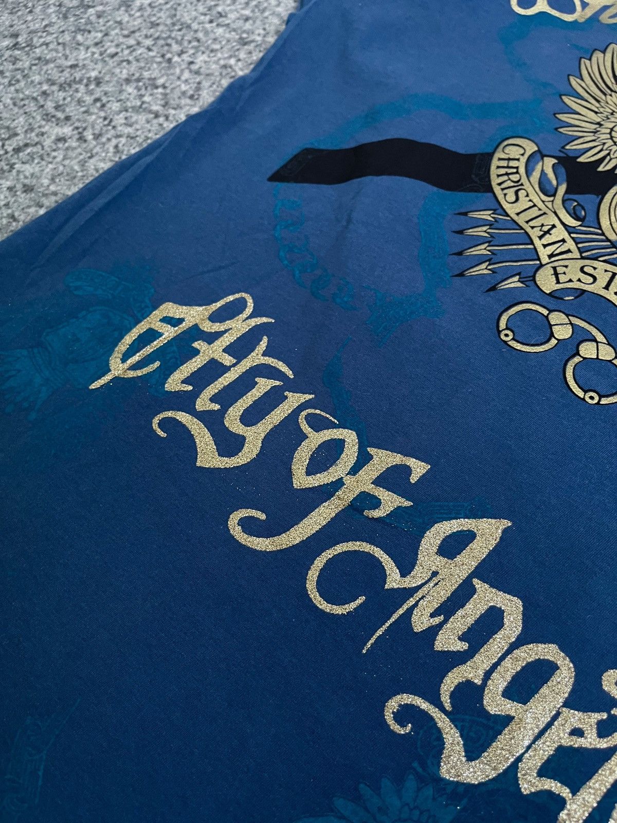 Christian Audigier × Vintage VINTAGE MADE IN USA CHRISTIAN AUDIGIER TRY OF ANGELS Size US L / EU 52-54 / 3 - 8 Thumbnail