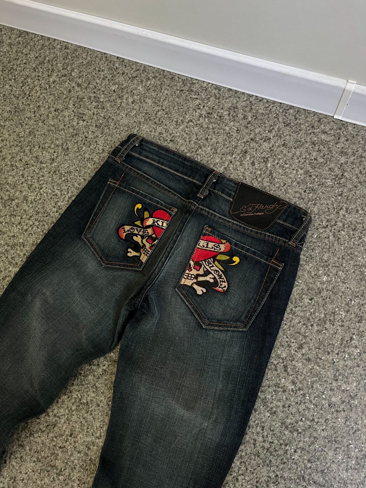 Ed Hardy × Japanese Brand VINTAGE MADE IN USA ED HARDY WOMENS JEANS SIZE 26 Size 26" / US 2 / IT 38 - 3 Thumbnail