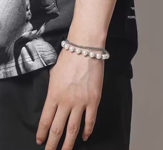 Vintage Vintage pearl chain bracelet Size ONE SIZE - 1 Thumbnail