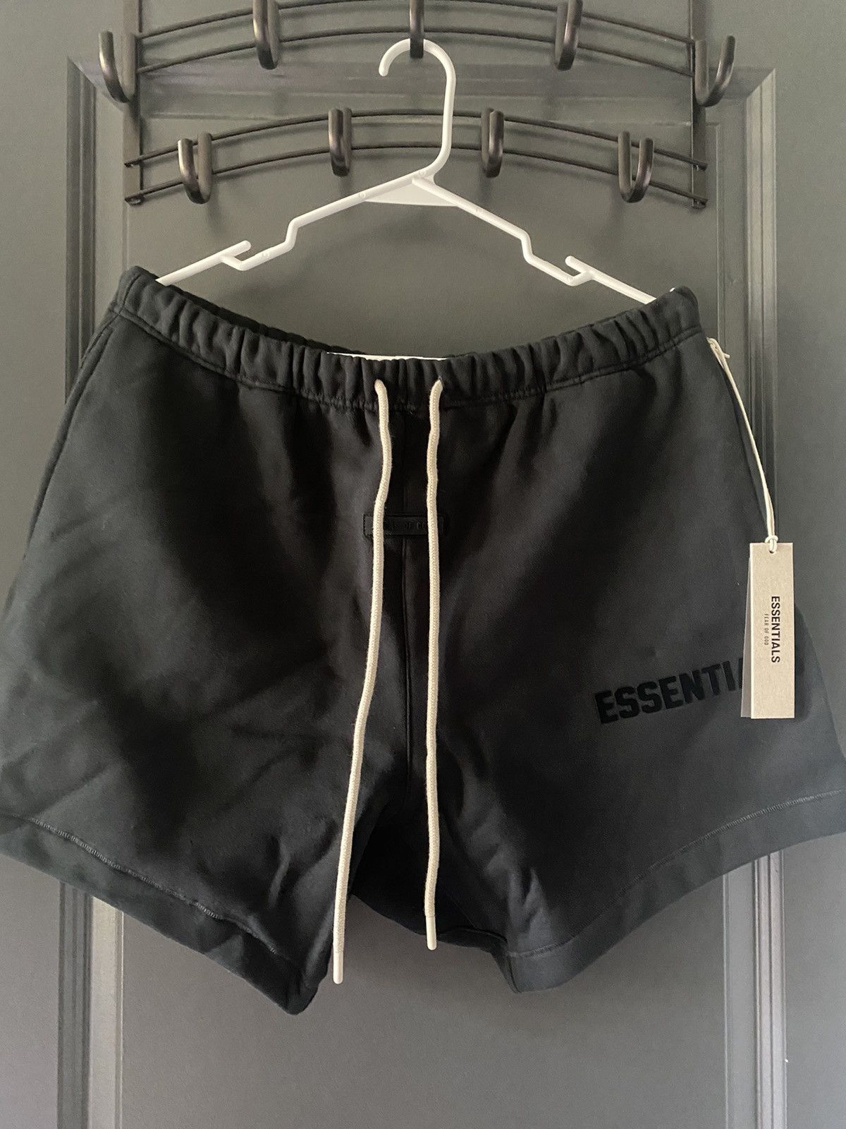 image of Essentials Fear Of God Sweatshort Black Ss2023, Men's (Size 32)