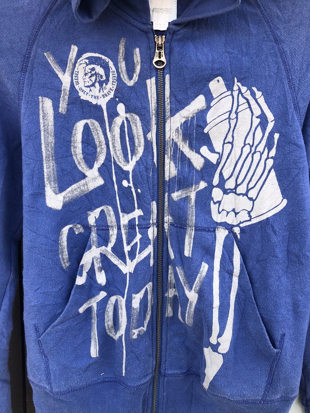 Diesel × Japanese Brand × PPFM Diesel-Skelton Hand ZipHoodie ifsixwasnine Lgb style Size US S / EU 44-46 / 1 - 4 Thumbnail