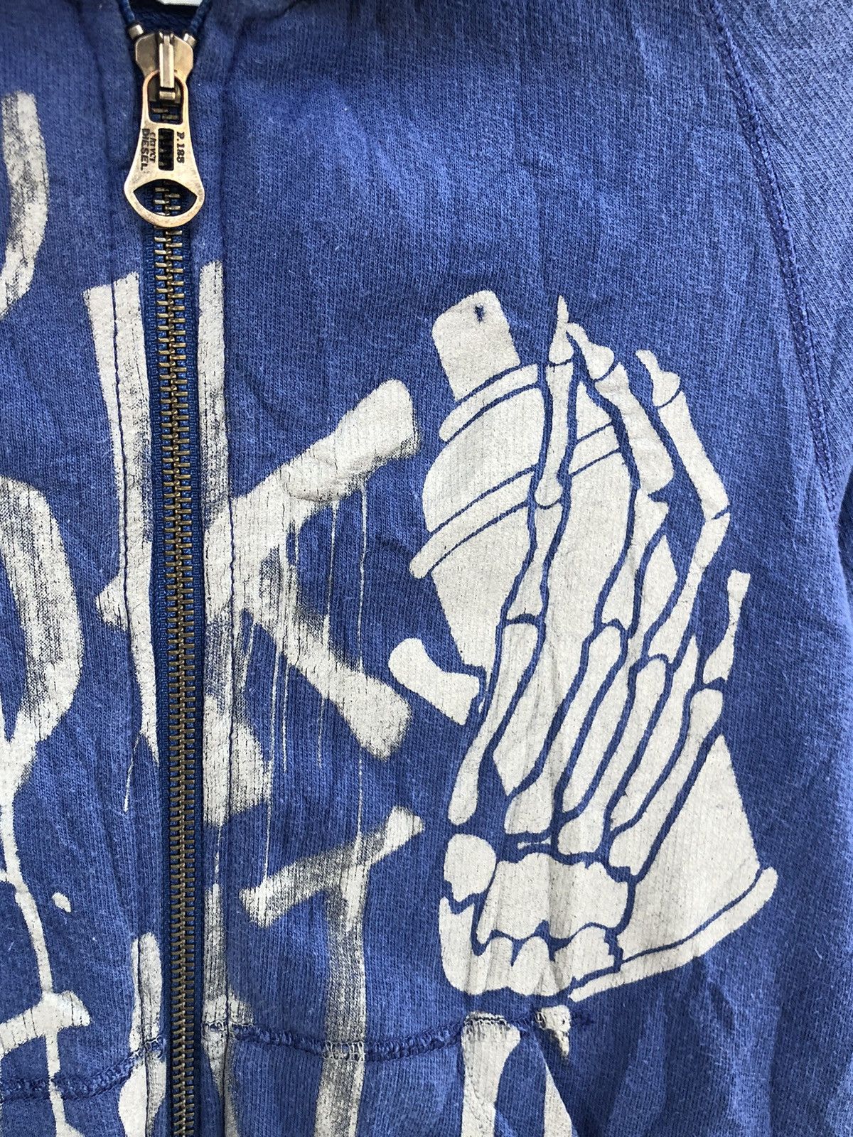 Diesel × Japanese Brand × PPFM Diesel-Skelton Hand ZipHoodie ifsixwasnine Lgb style Size US S / EU 44-46 / 1 - 5 Thumbnail